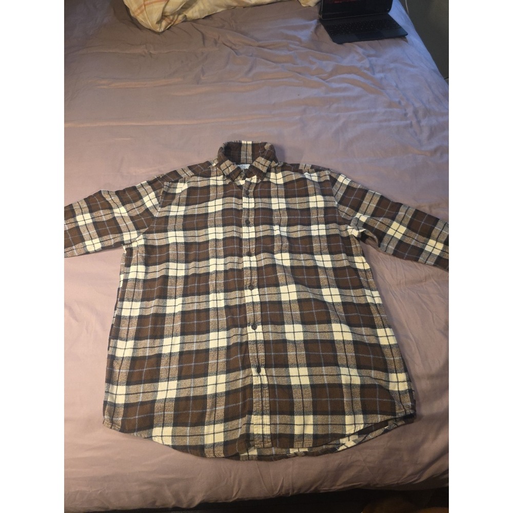 croft barrow flannel shirt large